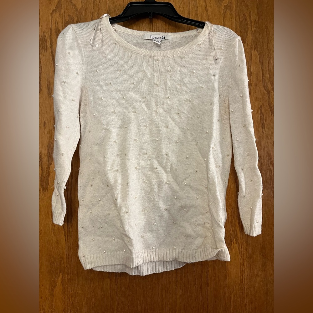 Forever 21 Pearl Sweater